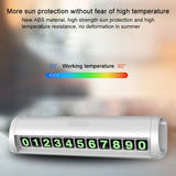 Maxbell Car Temporary Parking Notification Hidden Protect Privacy for Car Stop Sign White
