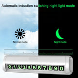 Maxbell Car Temporary Parking Notification Hidden Protect Privacy for Car Stop Sign White