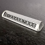 Maxbell Car Temporary Parking Notification Hidden Protect Privacy for Car Stop Sign White