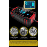 Maxbell Auto Smart Battery Charger Maintainer 12V 8A 24V 4A Fast Charging for Car