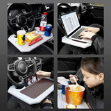 Maxbell Portable Truck Auto Car Steering Wheel Tray Desk Mount Stand Black 01