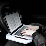 Maxbell Portable Truck Auto Car Steering Wheel Tray Desk Mount Stand Black 01