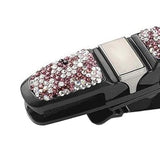 Maxbell Diamond Glasses Holders for Car Sun Visor w/ Ticket Card Clip purple