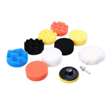 Maxbell 3"/4"/5" Auto Waxing Polishing Buff Buffing Sponge Pads Kit Car Polisher 4 Inch