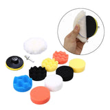 Maxbell 3"/4"/5" Auto Waxing Polishing Buff Buffing Sponge Pads Kit Car Polisher 4 Inch