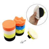 Maxbell 3"/4"/5" Auto Waxing Polishing Buff Buffing Sponge Pads Kit Car Polisher 4 Inch
