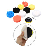 Maxbell 3"/4"/5" Auto Waxing Polishing Buff Buffing Sponge Pads Kit Car Polisher 4 Inch