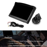 Maxbell 5" TFT LCD Screen Monitor For Car RearView Backup Camera Suction Cup Bracket