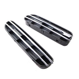 Maxbell 1 Pair Air Flow Vents Grilles Decor for BMW 5 Series E39 E60 E61 M5 Black