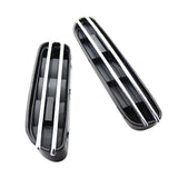 Maxbell 1 Pair Air Flow Vents Grilles Decor for BMW 5 Series E39 E60 E61 M5 Black