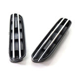 Maxbell 1 Pair Air Flow Vents Grilles Decor for BMW 5 Series E39 E60 E61 M5 Black