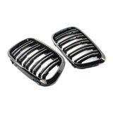 Maxbell Double Line Front Hood Kidney Grill Grille Fits for BMW E46 4 Door 1998-2001
