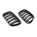 Maxbell Double Line Front Hood Kidney Grill Grille Fits for BMW E46 4 Door 1998-2001