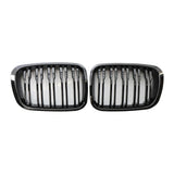 Maxbell Double Line Front Hood Kidney Grill Grille Fits for BMW E46 4 Door 1998-2001