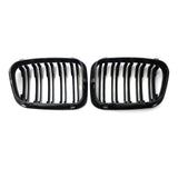 Maxbell Double Line Front Hood Kidney Grill Grille Fits for BMW E46 4 Door 1998-2001