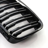 Maxbell Double Line Front Hood Kidney Grill Grille Fits for BMW E46 4 Door 1998-2001