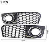 Maxbell Bumper Fog Light Grille Grill Cover for Audi A4 B8 RS4 8KD807682 A
