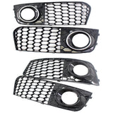 Maxbell Bumper Fog Light Grille Grill Cover for Audi A4 B8 RS4 8KD807682 A