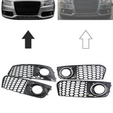 Maxbell Bumper Fog Light Grille Grill Cover for Audi A4 B8 RS4 8KD807682 A