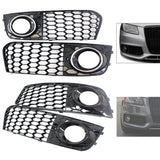 Maxbell Bumper Fog Light Grille Grill Cover for Audi A4 B8 RS4 8KD807682 A