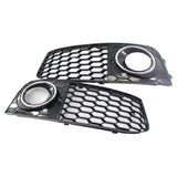 Maxbell Bumper Fog Light Grille Grill Cover for Audi A4 B8 RS4 8KD807682 A