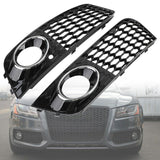 Maxbell Bumper Fog Light Grille Grill Cover for Audi A4 B8 RS4 8KD807682 A