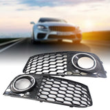 Maxbell Bumper Fog Light Grille Grill Cover for Audi A4 B8 RS4 8KD807682 A