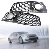 Maxbell Bumper Fog Light Grille Grill Cover for Audi A4 B8 RS4 8KD807682 A