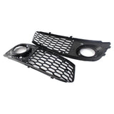 Maxbell Bumper Fog Light Grille Grill Cover for Audi A4 B8 RS4 8KD807682 B