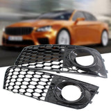 Maxbell Bumper Fog Light Grille Grill Cover for Audi A4 B8 RS4 8KD807682 B