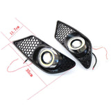 Maxbell 2x Right and Left Fog Light Grille Compatible for Mercedes Benz 2008-2010