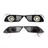 Maxbell 2x Right and Left Fog Light Grille Compatible for Mercedes Benz 2008-2010