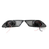 Maxbell 2x Right and Left Fog Light Grille Compatible for Mercedes Benz 2008-2010