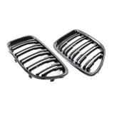 Maxbell 2x Front Grille Grill for BMW X1 E84 11-16 51117347669 Double Line Parts