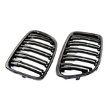 Maxbell 2x Front Grille Grill for BMW X1 E84 11-16 51117347669 Double Line Parts