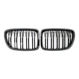 Maxbell 2x Front Grille Grill for BMW X1 E84 11-16 51117347669 Double Line Parts