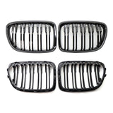 Maxbell 2x Front Grille Grill for BMW X1 E84 11-16 51117347669 Double Line Parts