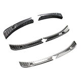 Maxbell 1 Pair Inner Stainless Steel Rear Guard for Tesla Model 3 Car Carbon fiber