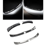 Maxbell 1 Pair Inner Stainless Steel Rear Guard for Tesla Model 3 Car Carbon fiber