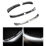 Maxbell 1 Pair Inner Stainless Steel Rear Guard for Tesla Model 3 Car Carbon fiber