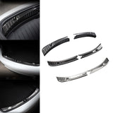 Maxbell 1 Pair Inner Stainless Steel Rear Guard for Tesla Model 3 Car Carbon fiber