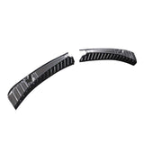 Maxbell 1 Pair Inner Stainless Steel Rear Guard for Tesla Model 3 Car Carbon fiber