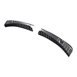 Maxbell 1 Pair Inner Stainless Steel Rear Guard for Tesla Model 3 Car Carbon fiber