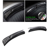 Maxbell 1 Pair Inner Stainless Steel Rear Guard for Tesla Model 3 Car Carbon fiber