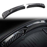 Maxbell 1 Pair Inner Stainless Steel Rear Guard for Tesla Model 3 Car Carbon fiber