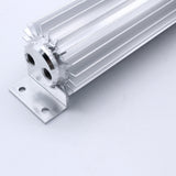 Maxbell Transmission Cooler 2 Holes 18inch Tank Oil Cooler Silver Fit for Car Truck
