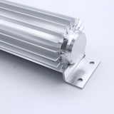 Maxbell Transmission Cooler 2 Holes 18inch Tank Oil Cooler Silver Fit for Car Truck