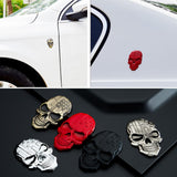 Maxbell 3D Decal Skull Car Sticker Modification Plating for Motorcycle Truck Bronzed