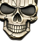 Maxbell 3D Decal Skull Car Sticker Modification Plating for Motorcycle Truck Bronzed