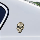 Maxbell 3D Decal Skull Car Sticker Modification Plating for Motorcycle Truck Bronzed